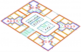 居住フロア(2階～4階)についての画像